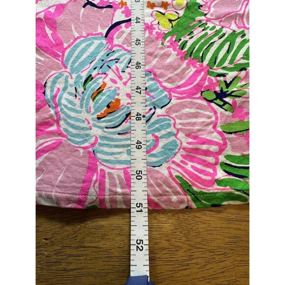 Lilly Pulitzer For Target Nosey Posey Floral Strapless Maxi Dress Womens Size M - Picture 9 of 10